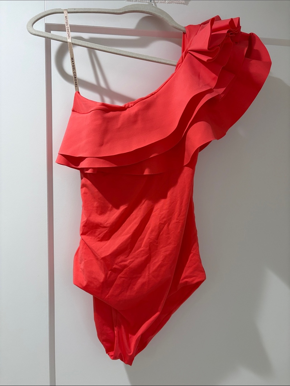 Maygel Coronel One-Shoulder Swimsuit